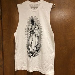 Badwood Muscle Tee T-Shirt “OLBH” White Medium